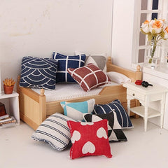 Mini Sofa Pillow Dollhouse Accessory Gift
