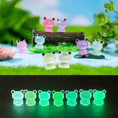 Luminous Frog Mini Figurine Micro Landscape Decoration