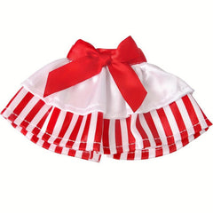 Christmas Elf Doll Bow Skirt Accessory