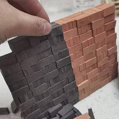 50pcs Simulative Brick Wall for DIY Dollhouse Toys