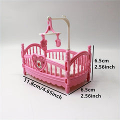 Doll Accessories Bed Family Toys Play House Decorations