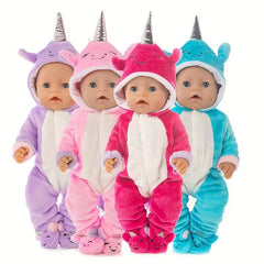 Plush Onesie Doll Outfit for American Girl Dolls