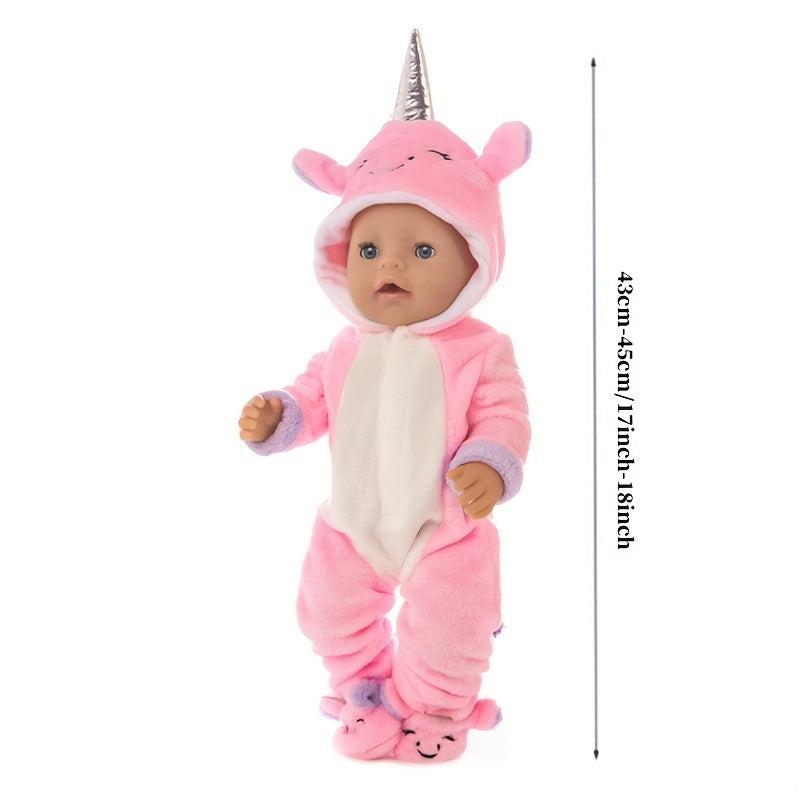 Plush Onesie Doll Outfit for American Girl Dolls