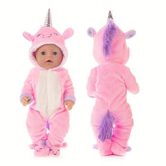 Plush Onesie Doll Outfit for American Girl Dolls