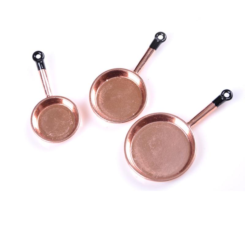 Mini Pan Simulation Set for Dollhouse Decoration