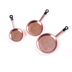 Mini Pan Simulation Set for Dollhouse Decoration