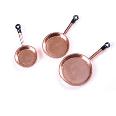 Mini Pan Simulation Set for Dollhouse Decoration