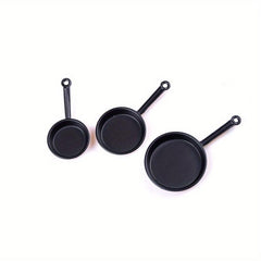 Mini Pan Simulation Set for Dollhouse Decoration
