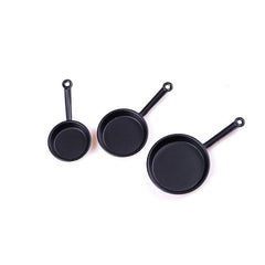 Mini Pan Simulation Set for Dollhouse Decoration