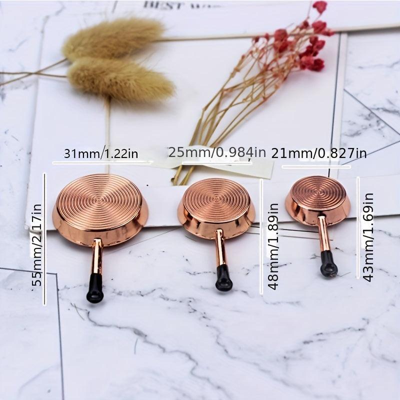 Mini Pan Simulation Set for Dollhouse Decoration