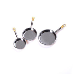 Mini Pan Simulation Set for Dollhouse Decoration