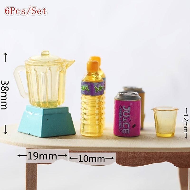 Dollhouse Kitchen Mini Juicer Drink Pocket Toy Food Play Model OB11