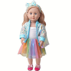 Doll Sequins Streetwear Outfit 45 72cm Holiday Clothes Accessories