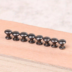 8pcs 1/12 Dollhouse Door Drawer Round Handle Furniture Model Decor
