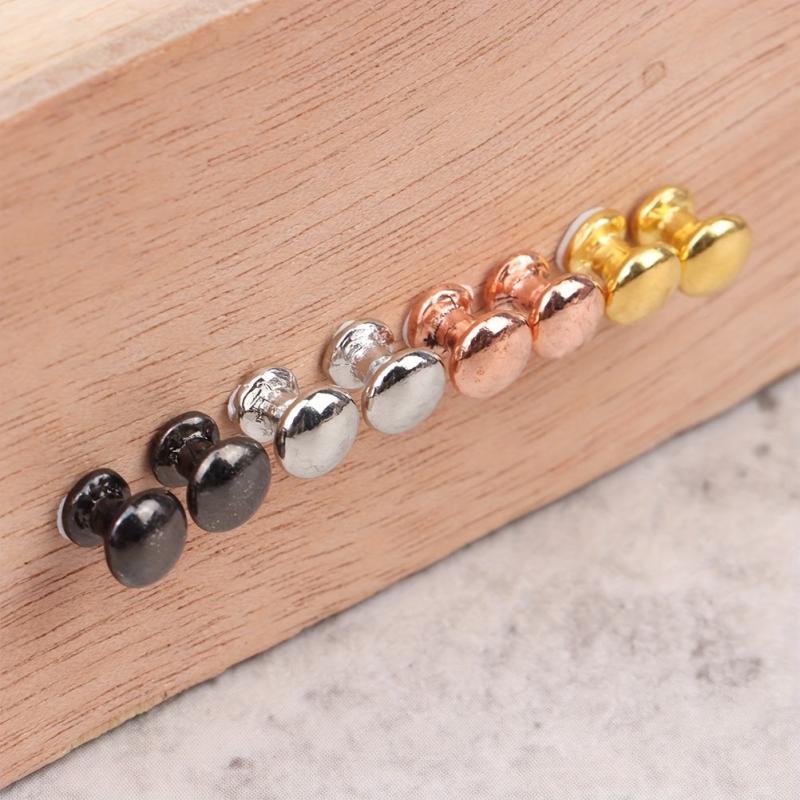 8pcs 1/12 Dollhouse Door Drawer Round Handle Furniture Model Decor