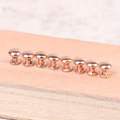 8pcs 1/12 Dollhouse Door Drawer Round Handle Furniture Model Decor