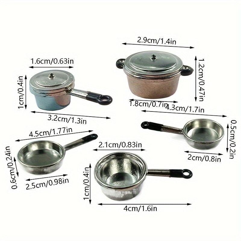 1:12 Dollhouse Soup Pot Pan Cookware Kitchen Decor Play House Toy