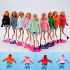 Fashionable Dollhouse Casual Sportswear Yoga Dress Fitness Hooded Clothes