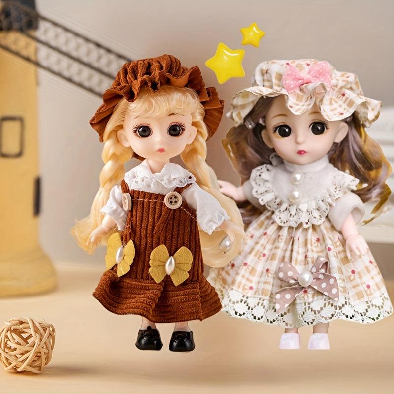 Christmas Dolls Gift Set - Movable Joint Educational Play Dolls