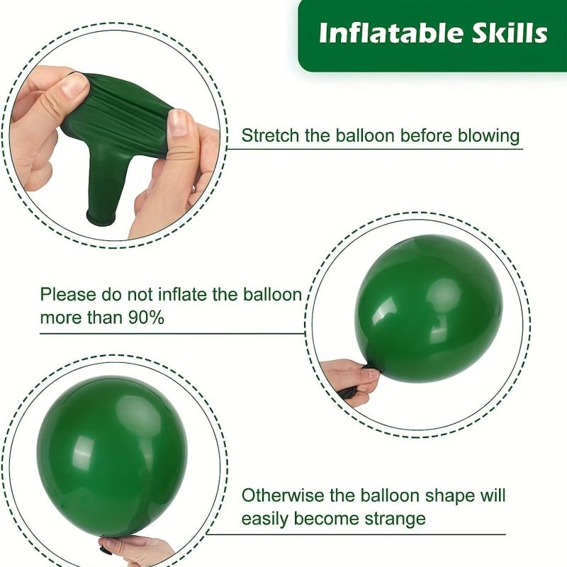 Dark Green Balloons Assortment for Garland Arch Decor