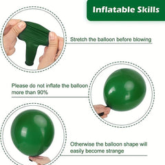 Dark Green Balloons Assortment for Garland Arch Decor