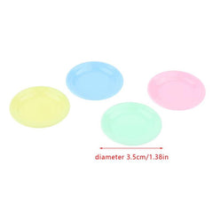5Pcs Mini Food Plates Dollhouse Dining Plate Kitchen Accessories
