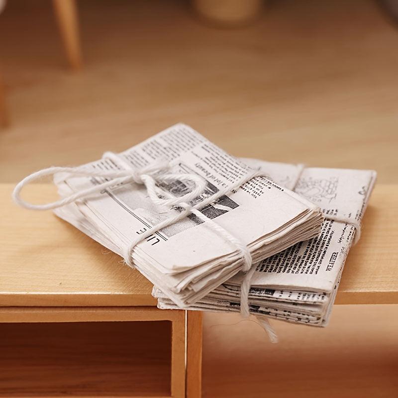 Food Toys Mini Newspapers Dollhouse Play House Models Ornaments