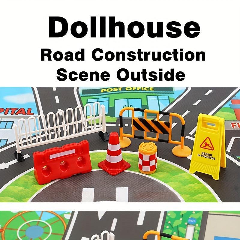 Dollhouse Road Building Set for Kids