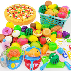 Creative Fruit Cut Cake Cutting Vegetables Play Kitchen Toy