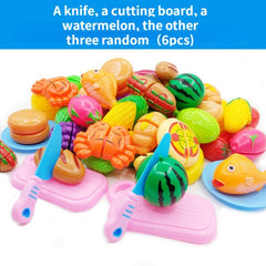 Creative Fruit Cut Cake Cutting Vegetables Play Kitchen Toy