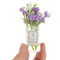 Dollhouse Vase Jasmine Flower Micro Landscape Decoration