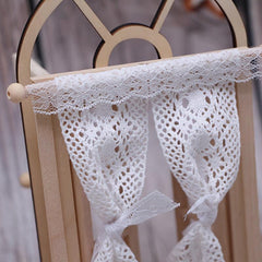 Dollhouse Mini Door Curtain Lace Model Gift