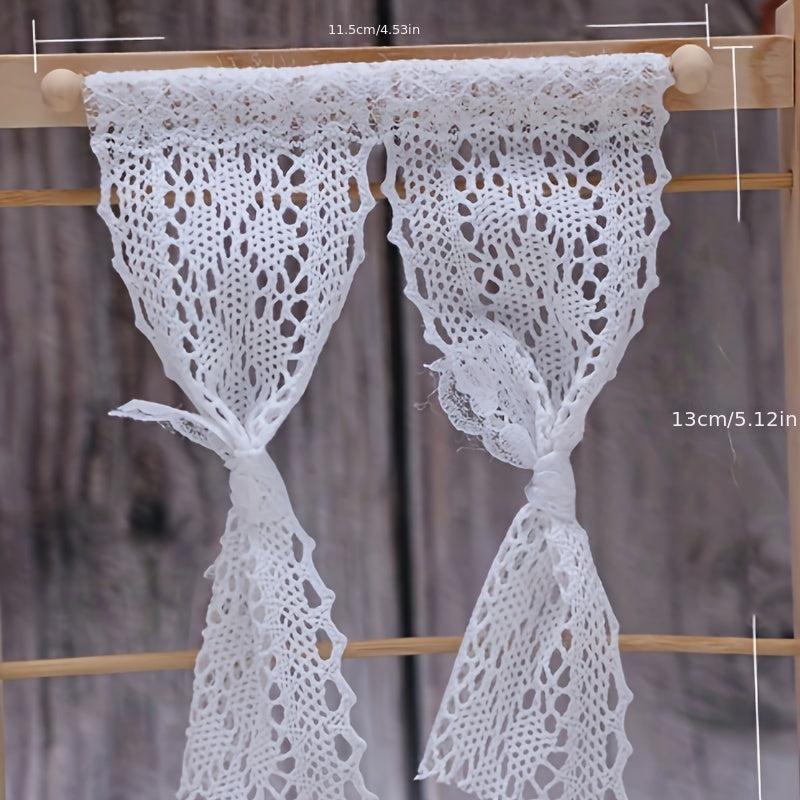 Dollhouse Mini Door Curtain Lace Model Gift