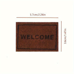Dollhouse Welcome Floor Mat Carpet Rug - Accessories