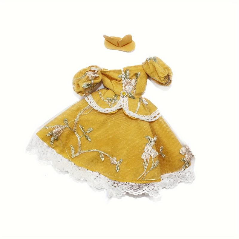 2pcs Doll Maid Lace Dress For 11 8in Doll Cosplay Doll Accessory Set