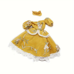 2pcs Doll Maid Lace Dress For 11 8in Doll Cosplay Doll Accessory Set