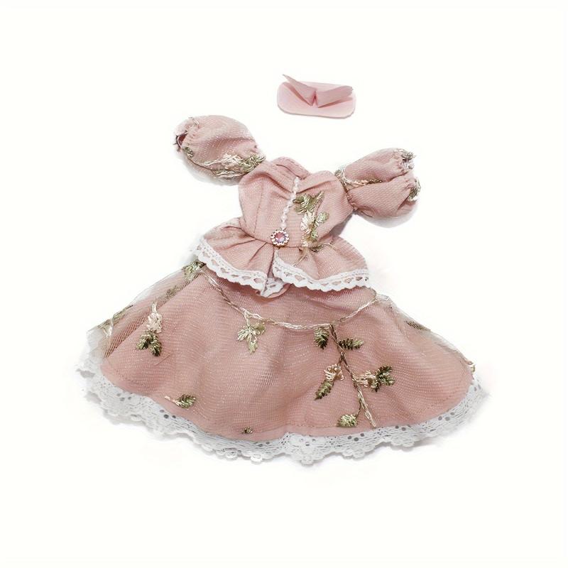 2pcs Doll Maid Lace Dress For 11 8in Doll Cosplay Doll Accessory Set