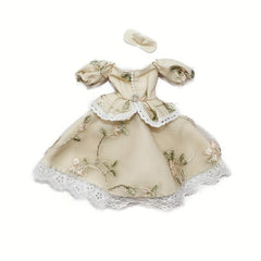 2pcs Doll Maid Lace Dress For 11 8in Doll Cosplay Doll Accessory Set