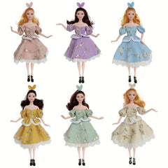 2pcs Doll Maid Lace Dress For 11 8in Doll Cosplay Doll Accessory Set