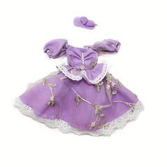 2pcs Doll Maid Lace Dress For 11 8in Doll Cosplay Doll Accessory Set