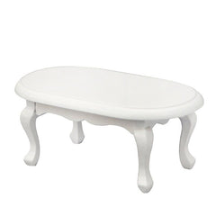1:12 Dollhouse Mini Oval Coffee Table Vintage Furniture Model