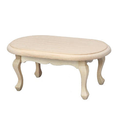 1:12 Dollhouse Mini Oval Coffee Table Vintage Furniture Model