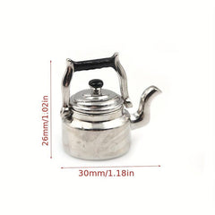 1:12 Dollhouse Mini Tea Kettle Pretend Play Furniture Toy