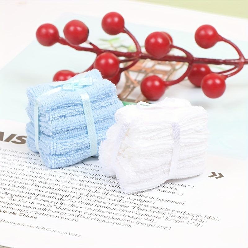 Dollhouse Simulation Fan Bathroom Towel Scene Decor