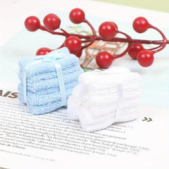 Dollhouse Simulation Fan Bathroom Towel Scene Decor