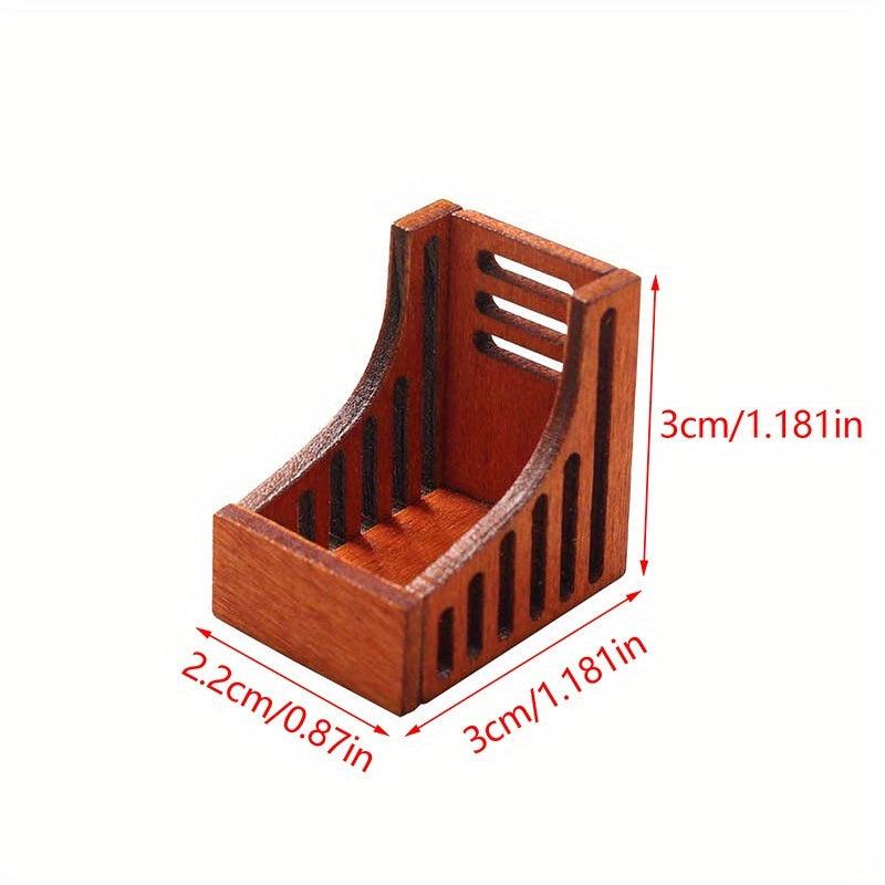 Dollhouse Bookshelf Storage Rack Organizer for Toy Doll House Accessories
