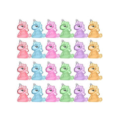 12Pcs Mini Unicorn Glow In The Dark Figurines Resin Animals Landscape DIY Craft