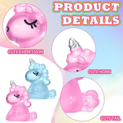 12Pcs Mini Unicorn Glow In The Dark Figurines Resin Animals Landscape DIY Craft