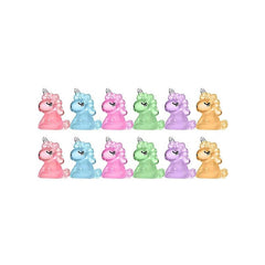 12Pcs Mini Unicorn Glow In The Dark Figurines Resin Animals Landscape DIY Craft