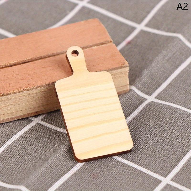 Dollhouse Mini Cutting Board Simulative Tray Model Doll House Kitchen Decor